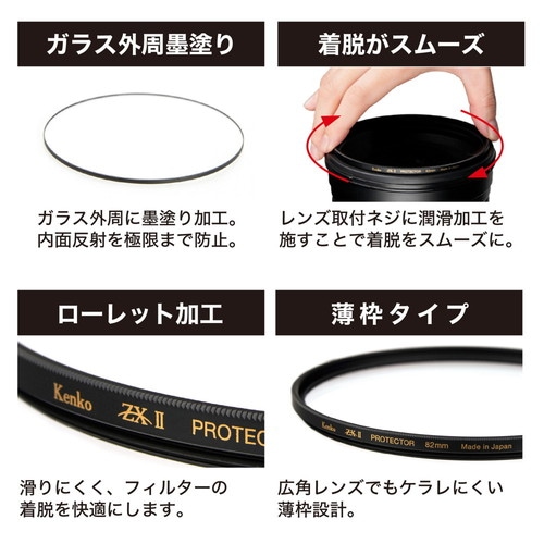 即配】(KT) 49mm ZX II (ゼクロスII) プロテクター ケンコー KENKO