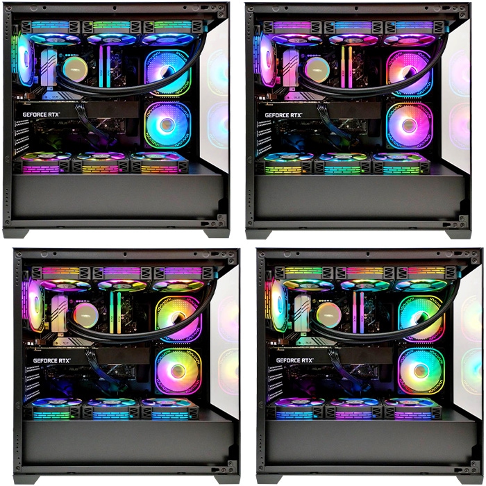 ゲーミングPC デスクトップパソコン GP-V3 ブラック ピラーレス AMD