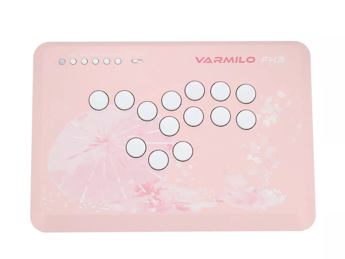 Varmilo FK2 Sakura Leverless Arcade Controller for Fighting Games