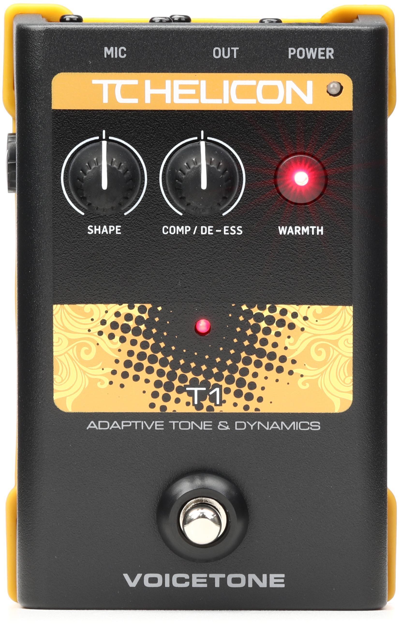 TC-Helicon VoiceTone T1 Vocal Tone and Dynamics Effects Pedal