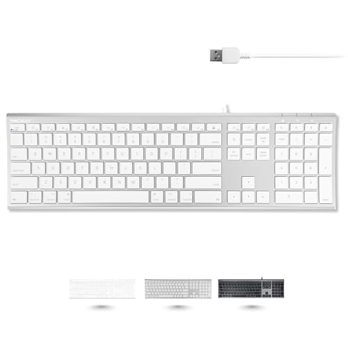 Amazon.co.jp: Macally Mac 有線キーボード US配列 オールアルミ