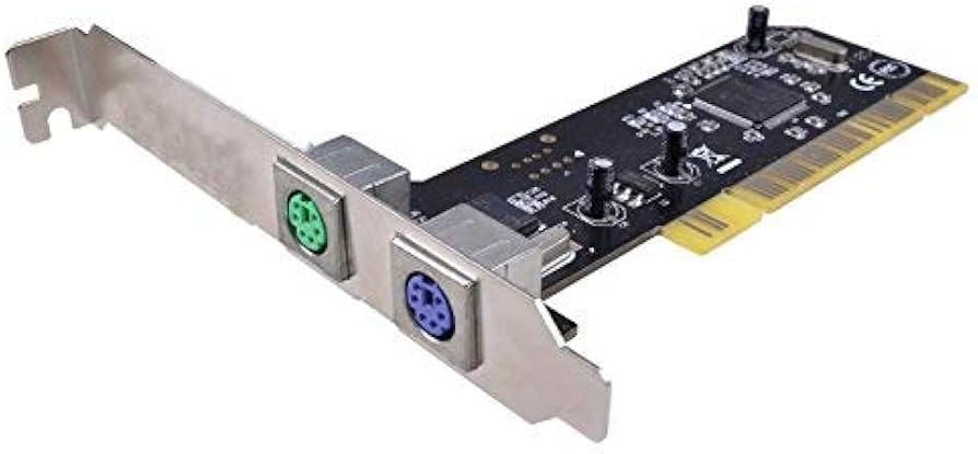JXSZ PCI 32bit Dual PS2 PS/2 Card PC Keyboard Mouse PCI 2Ports PS