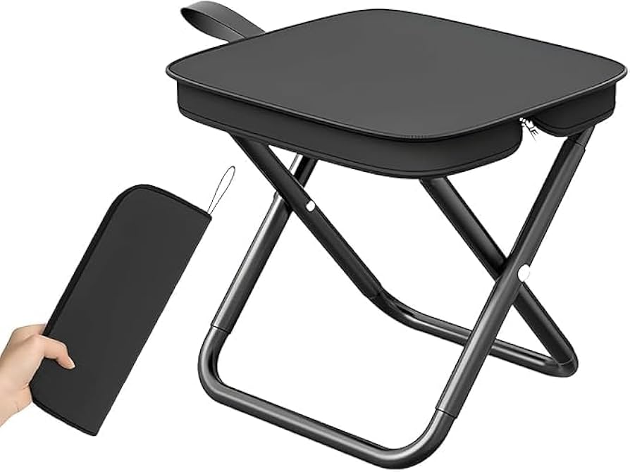 DROZIP Outdoor Handbag Folding Stool, Mini Portable Folding Chair