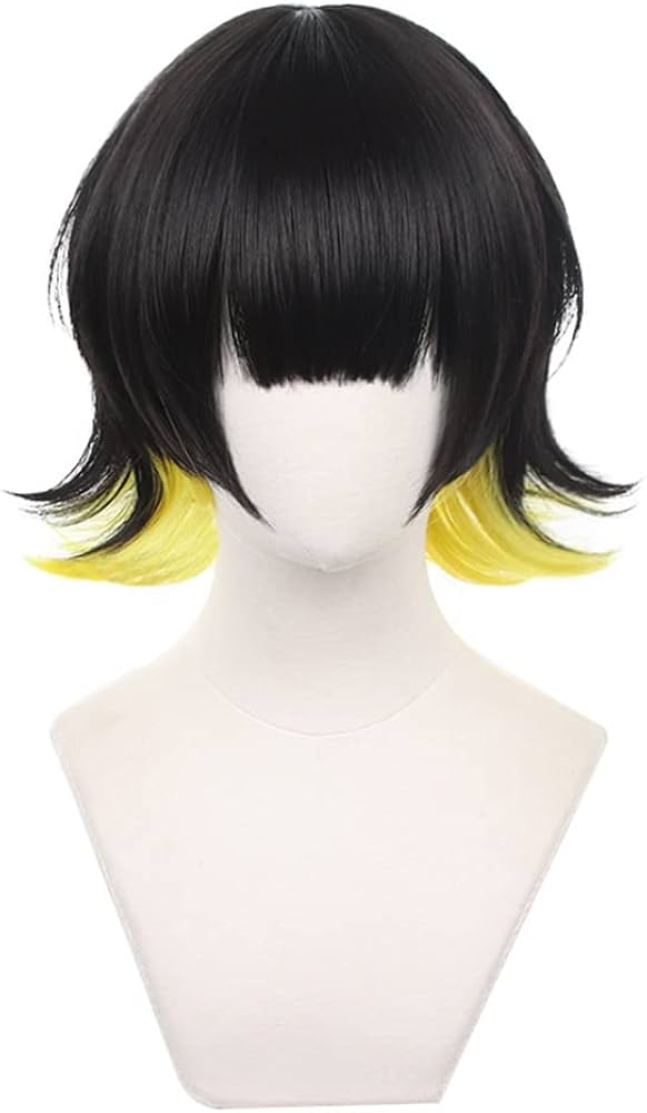 Amazon.co.jp: 蜂楽廻 コスプレウィッグ ばちら めぐる 耐熱ウィッグ