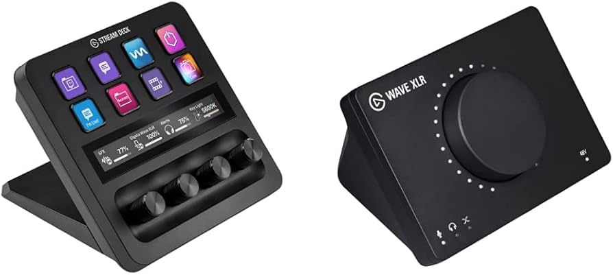 Elgato Stream Deck + | Audio Mixer and XLR Mic to USB-C (Wave XLR