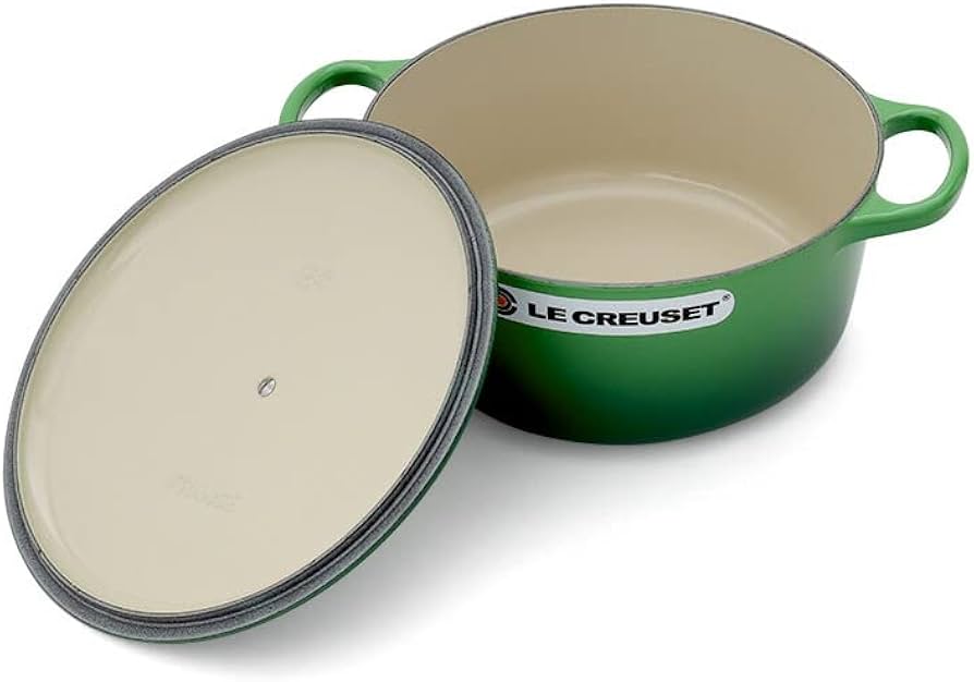ル・クルーゼ LE CREUSET 両手鍋 ライムグリーン色 24cm Amazon｜[ ル