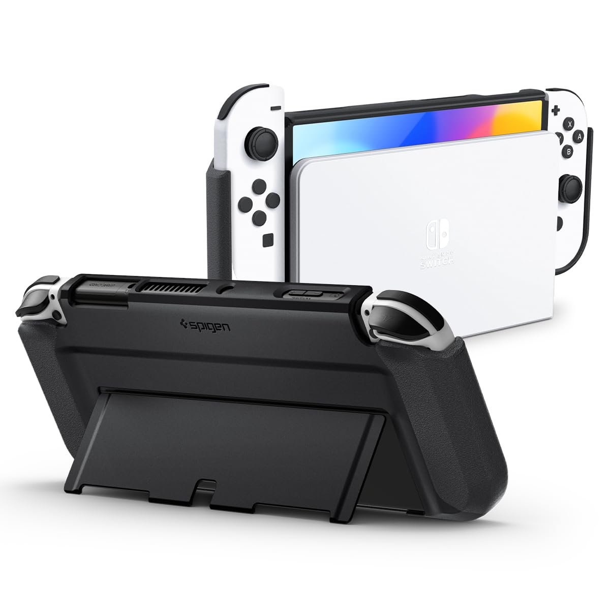 Amazon.co.jp: Spigen Switch Oled カバー ドック対応 スタンド保護