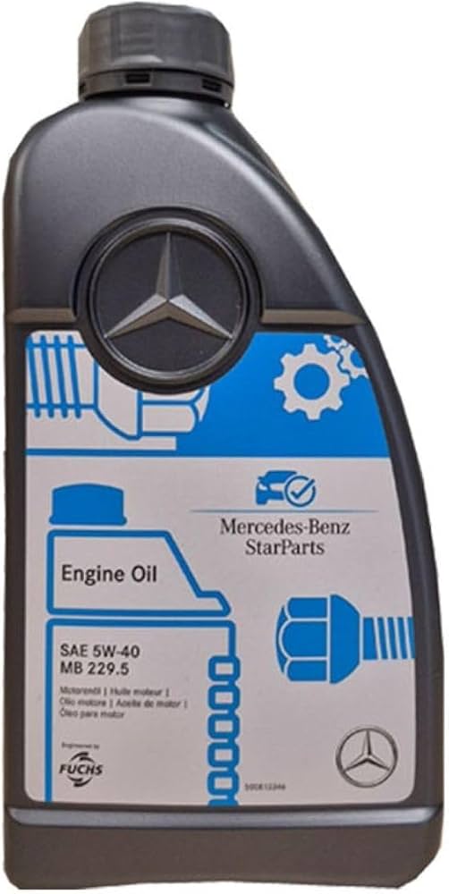 Mercedes-Benz Original engine oil 5W-40 MB 229.5, 1 litre : Amazon