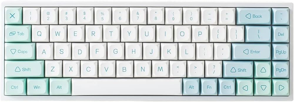 Amazon | YUNZII YZ68 ミント 無線 ホットスワップ可能なメカニカル