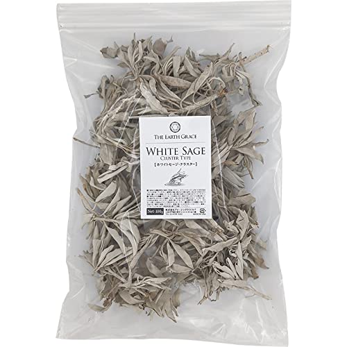 Amazon | 無農薬 ホワイトセージ 枝付き (クラスター) 約100g