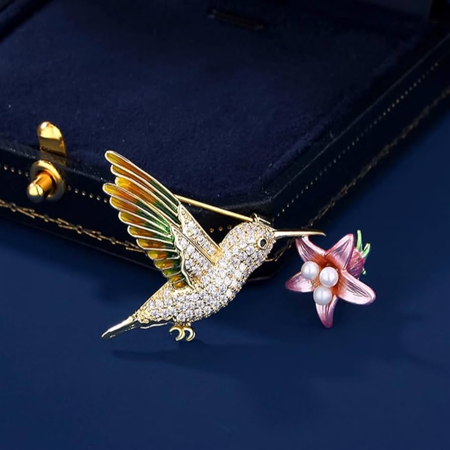 Amazon.co.jp: ZHYHSM Gu 鳥ブローチ繊細な女性の花鳥パーソナライズ