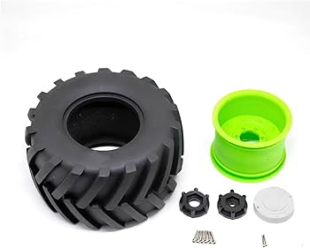 Amazon.com: Chanmoo 1/8 RC Monster Truck Tires and 17mm Hex Wheels