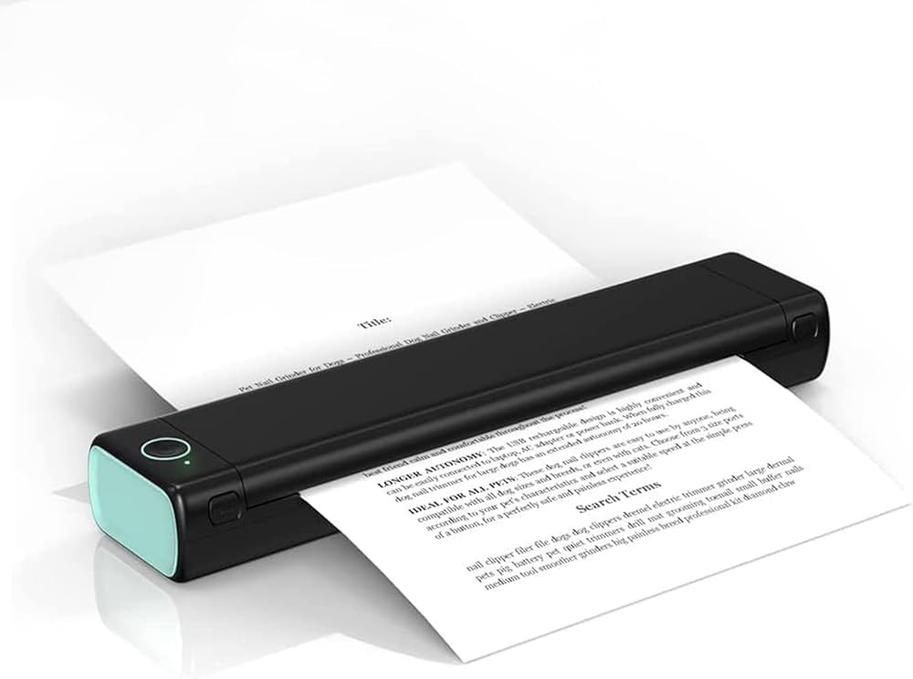 Amazon | A4熱転写プリンター、ポータブルサーマルプリンター、Android