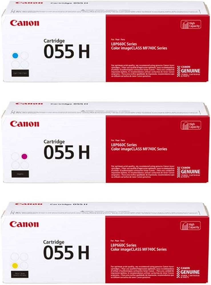 Amazon.co.jp: 【純正品】CANON トナーカートリッジ055H 4色5本セット