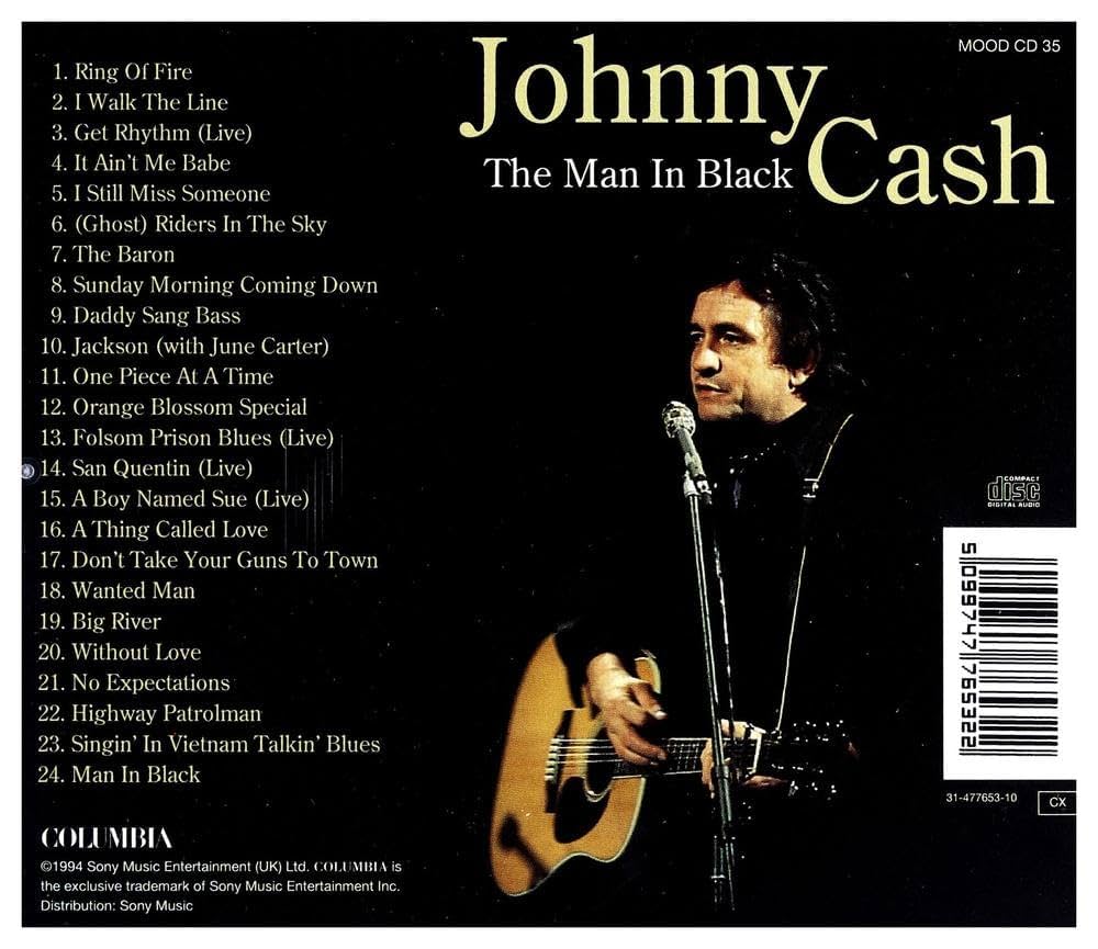 CASH,JOHNNY - Man In Black | Amazon.com.au | Music
