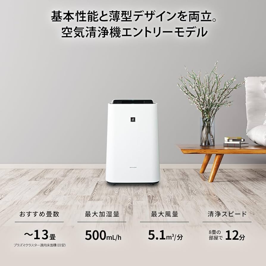 SHARP KC-R50-W 加湿空気清浄機 2024年製 プラズマクラスター シャープ