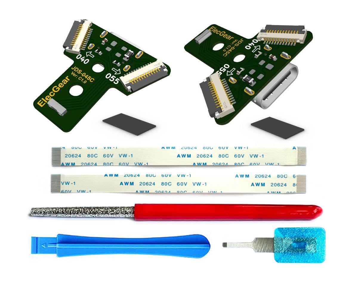 Amazon.co.jp: ElecGear 2個 USB C充電ポートPCB 用の第2世代 PS4