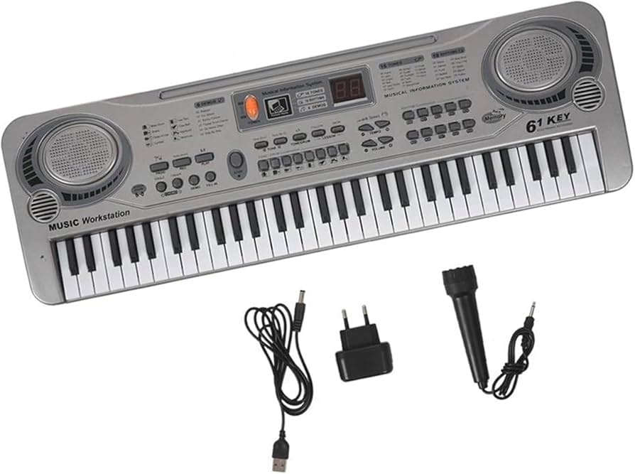 Amazon | 61 キー内蔵スピーカーキーボードピアノ楽器 21 インチ音楽