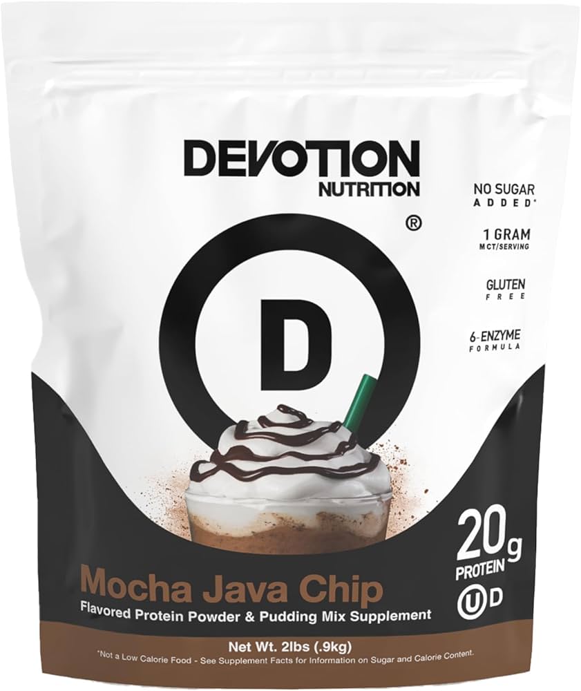 Amazon.com: Devotion Nutrition Protein Powder Mocha Java Chip