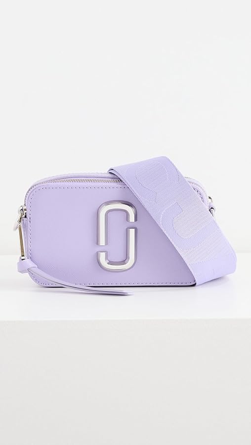 Marc Jacobs Womens The Solid Snapshot, Lilac, One Size: Handbags