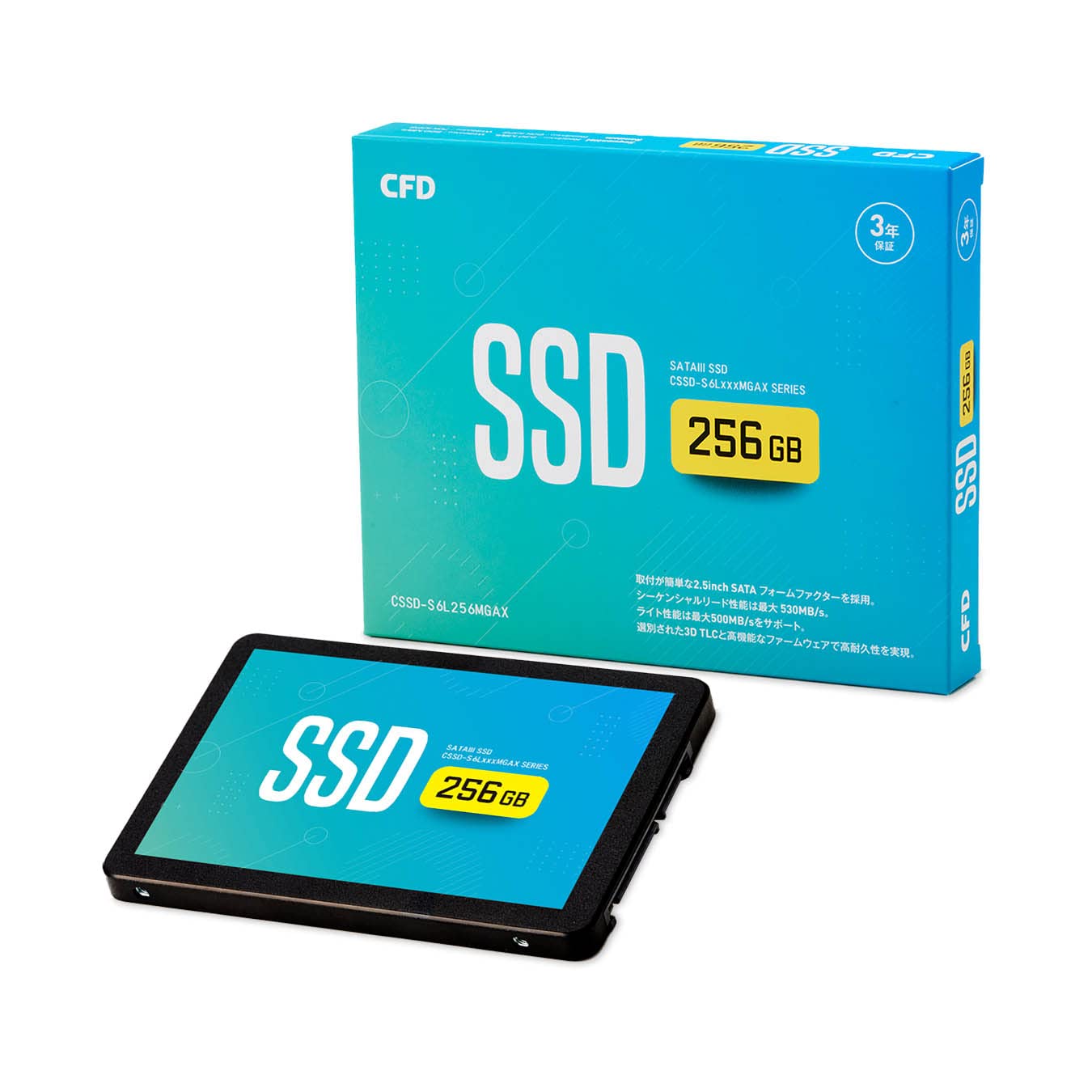 Amazon | CFD MGAX シリーズ SATA接続 2.5型 SSD (256GB) 3D NAND TLC