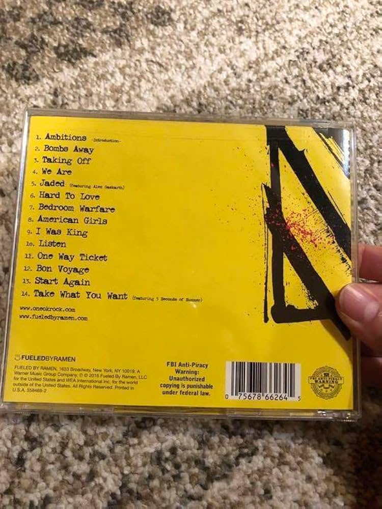 ONE OK ROCK AMBITIONS Signed CD One Ok: Amazon.ca: Music