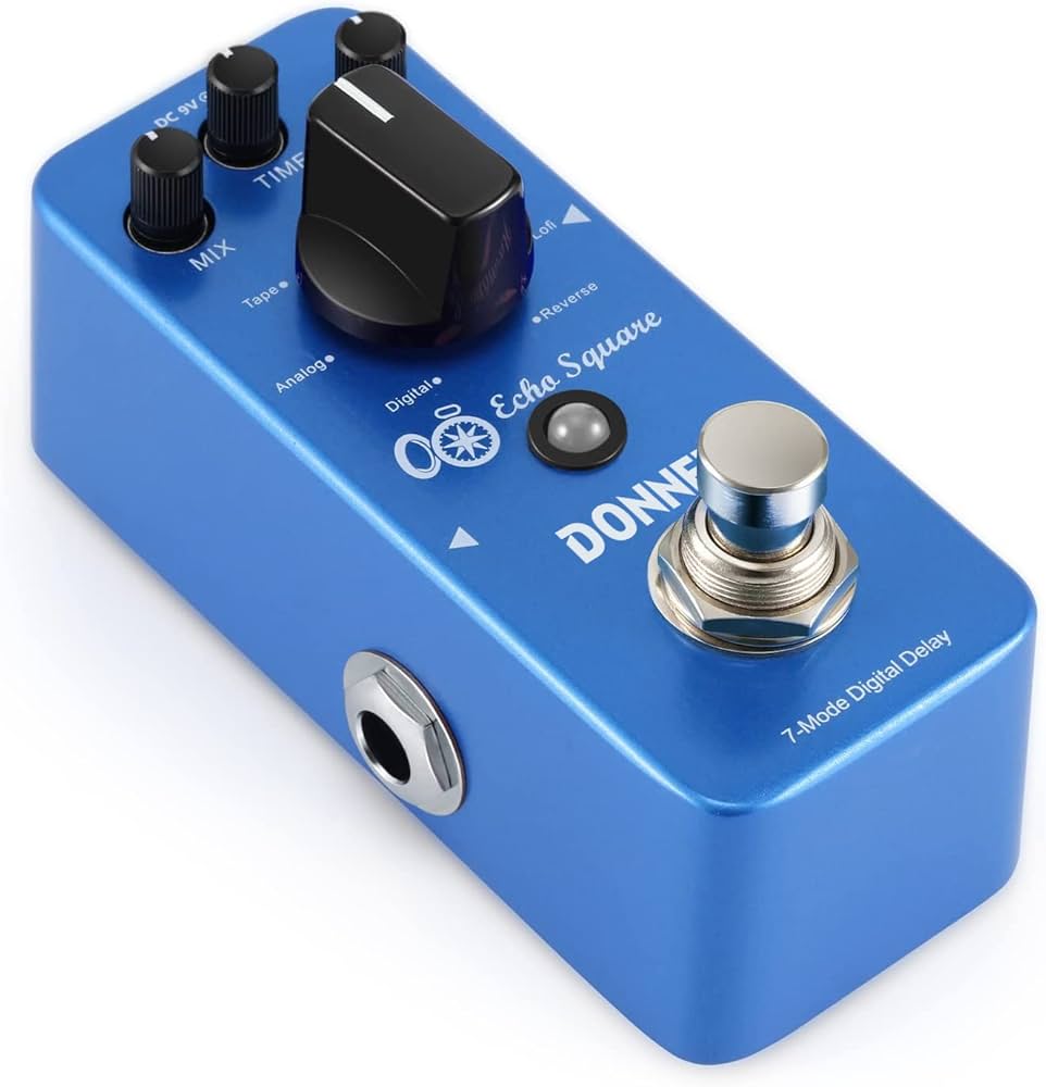 Donner Delay Effetto a pedale per chitarra 7 Modi Echo Square