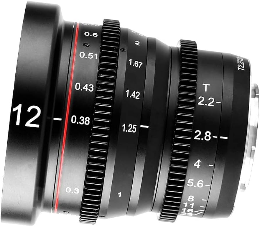 値下げ【1回使用のみ 超美品】 MEIKE 12mm T/2.2 シネマレンズ 1回使用