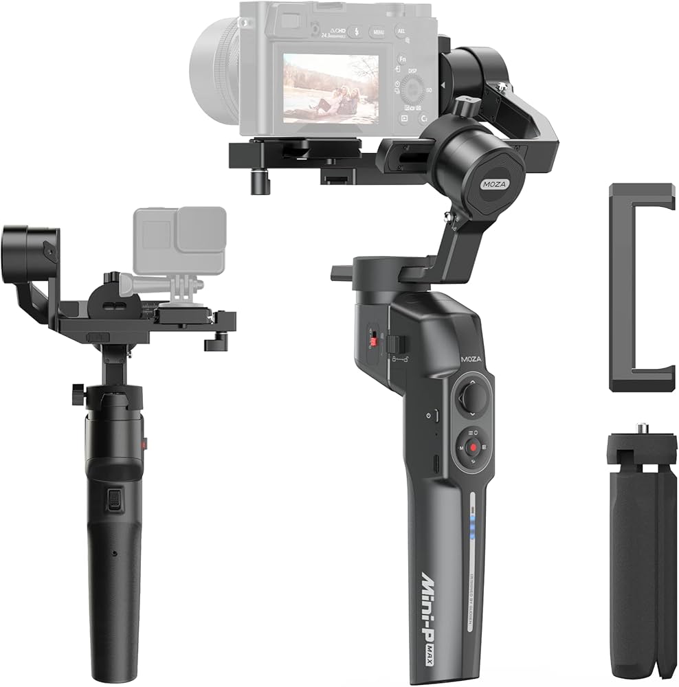 Amazon | MOZA MINI-P MAX 手持ち3軸スタビライザー ジンバル 小型