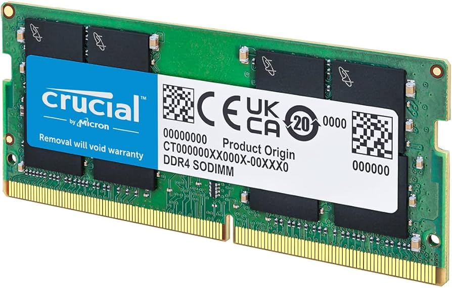 Crucial 8GB DDR4 RAM 3200MHz (PC4-25600), Downclockable to 2933
