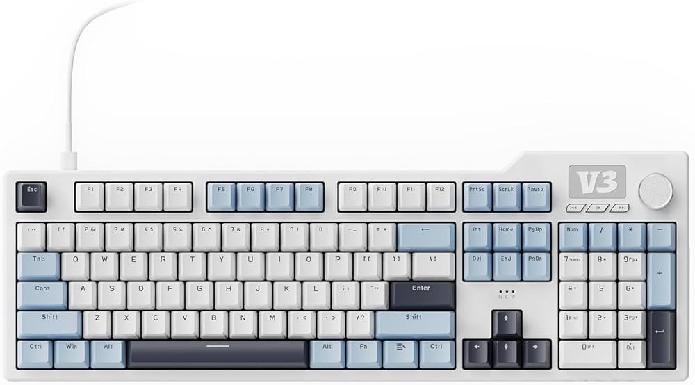 Amazon | FIRSTBLOOD AJAZZ AK35i V3 有線 104 キー フルサイズ