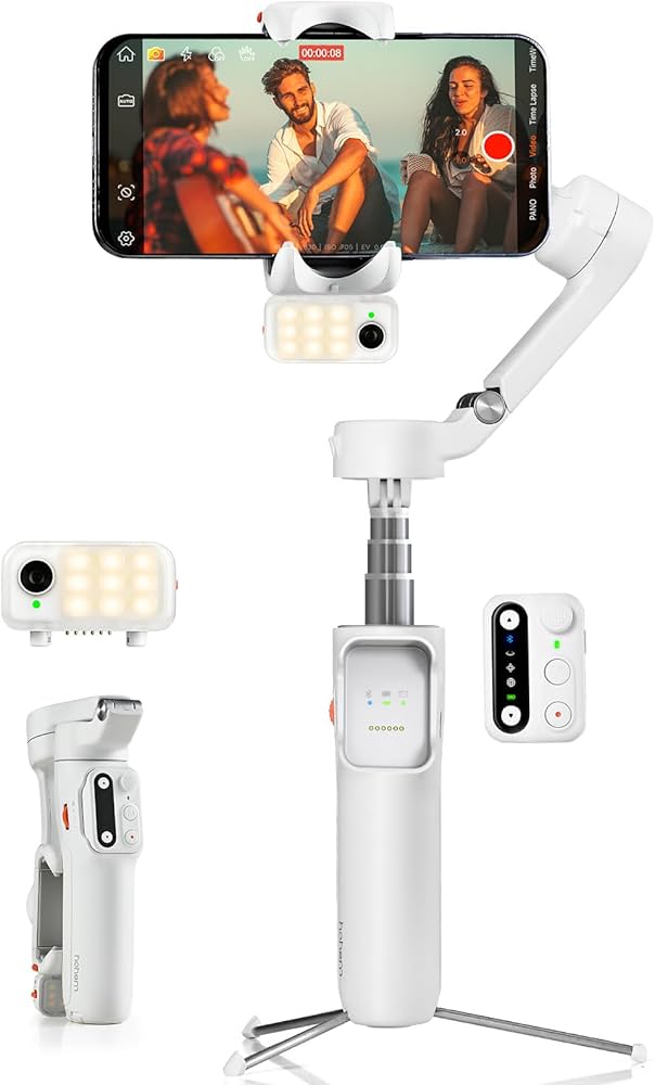 Amazon.co.jp: hohem V3 ジンバル 3軸スマホジンバル AI自動追跡 13