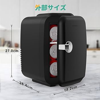 Amazon | CROWNFUL 小型冷蔵庫 4L 冷温庫 【保冷・保温】 ミニ冷蔵庫