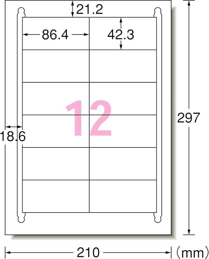 Amazon.co.jp: エーワン マルチプリンタラベル再生紙タイプA4判12面