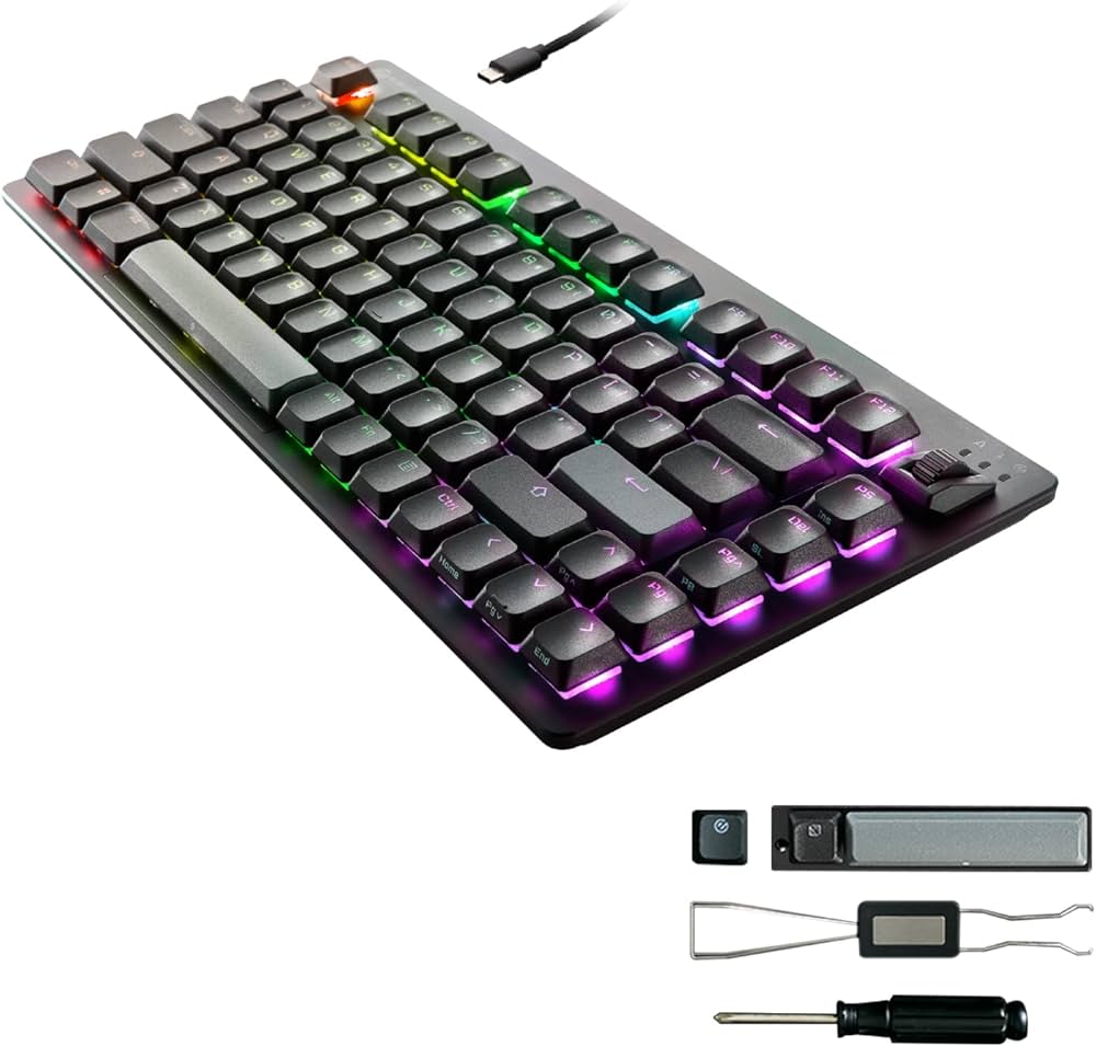 Amazon | エレコム ゲーミングキーボード V custom VK720AL ロープロ