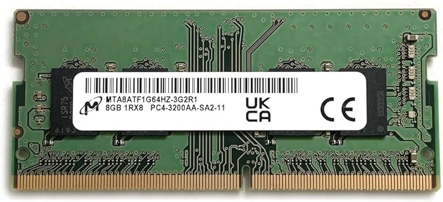 Micron 8GB SODIMM DDR4 3200 PC4 1Rx8 MTA8ATF1G64HZ-3G2 SO-DIMM