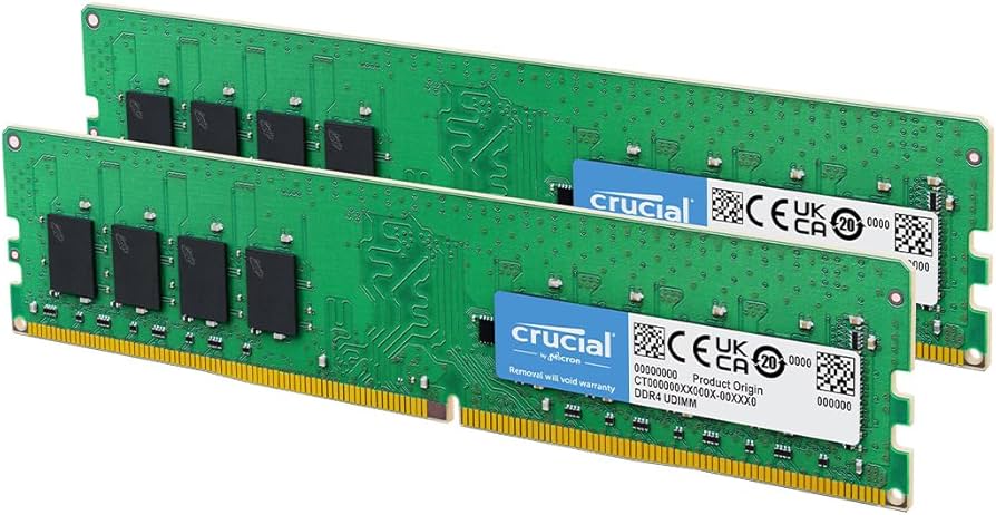 Crucial 64GB DDR4 RAM Kit (2x32GB), 3200MHz (PC4-25600) CL22