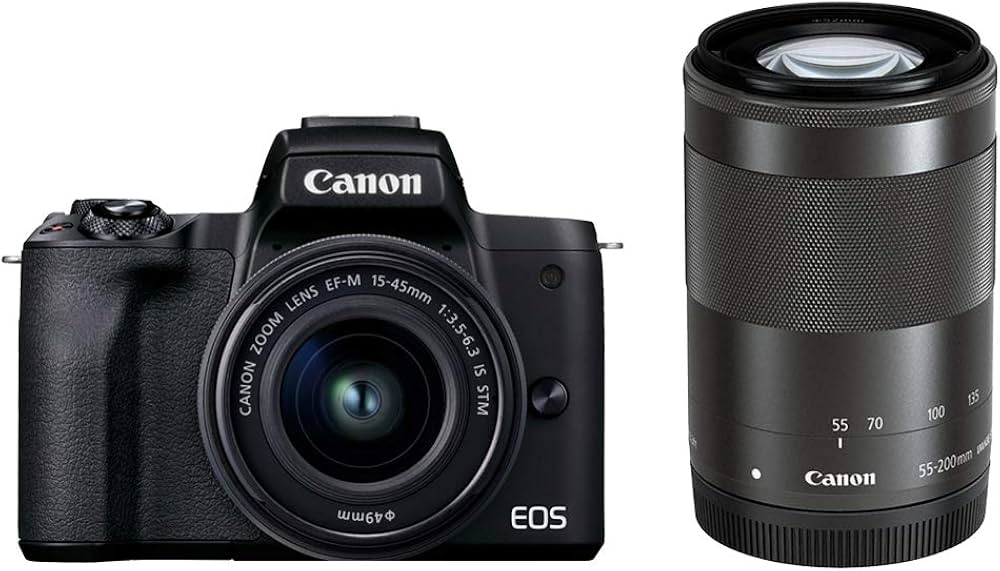 Amazon | Canon ミラーレス一眼カメラ EOS Kiss M2 ダブルズームキット
