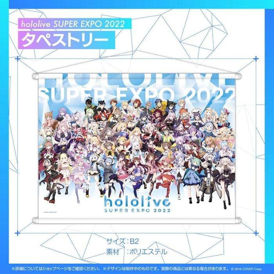 Amazon.co.jp: ホロライブ SUPER EXPO 2022 B2タペストリー : ホビー