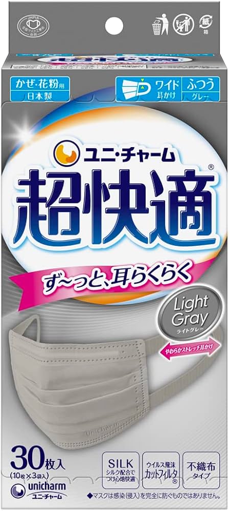 Amazon.co.jp: 超快適マスク 風邪・花粉用 プリーツタイプ ライト