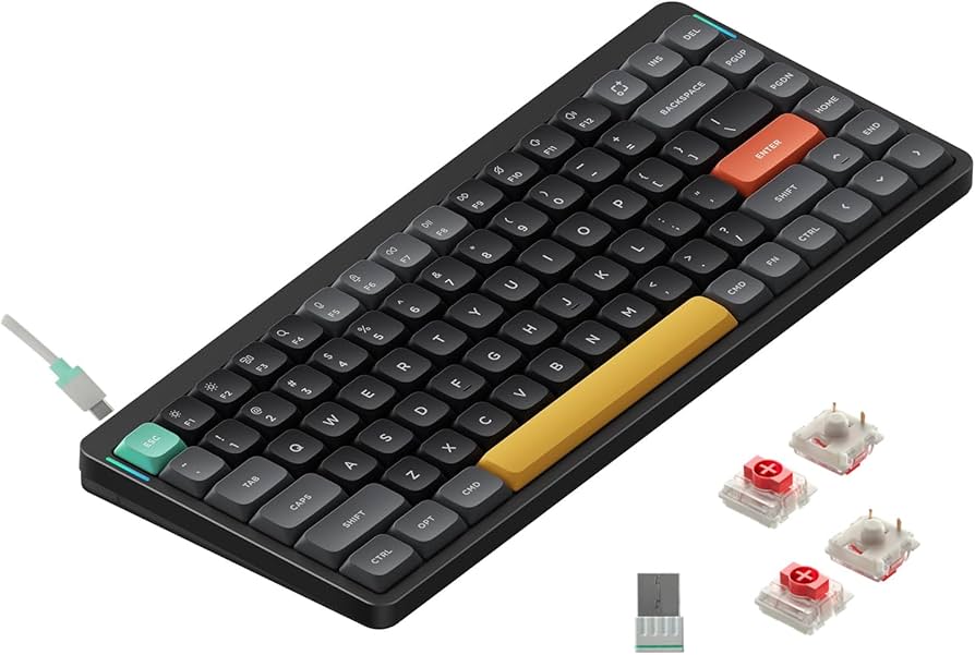 Amazon.com: nuphy Air75 V2 Portable 75% Mechanical Keyboard