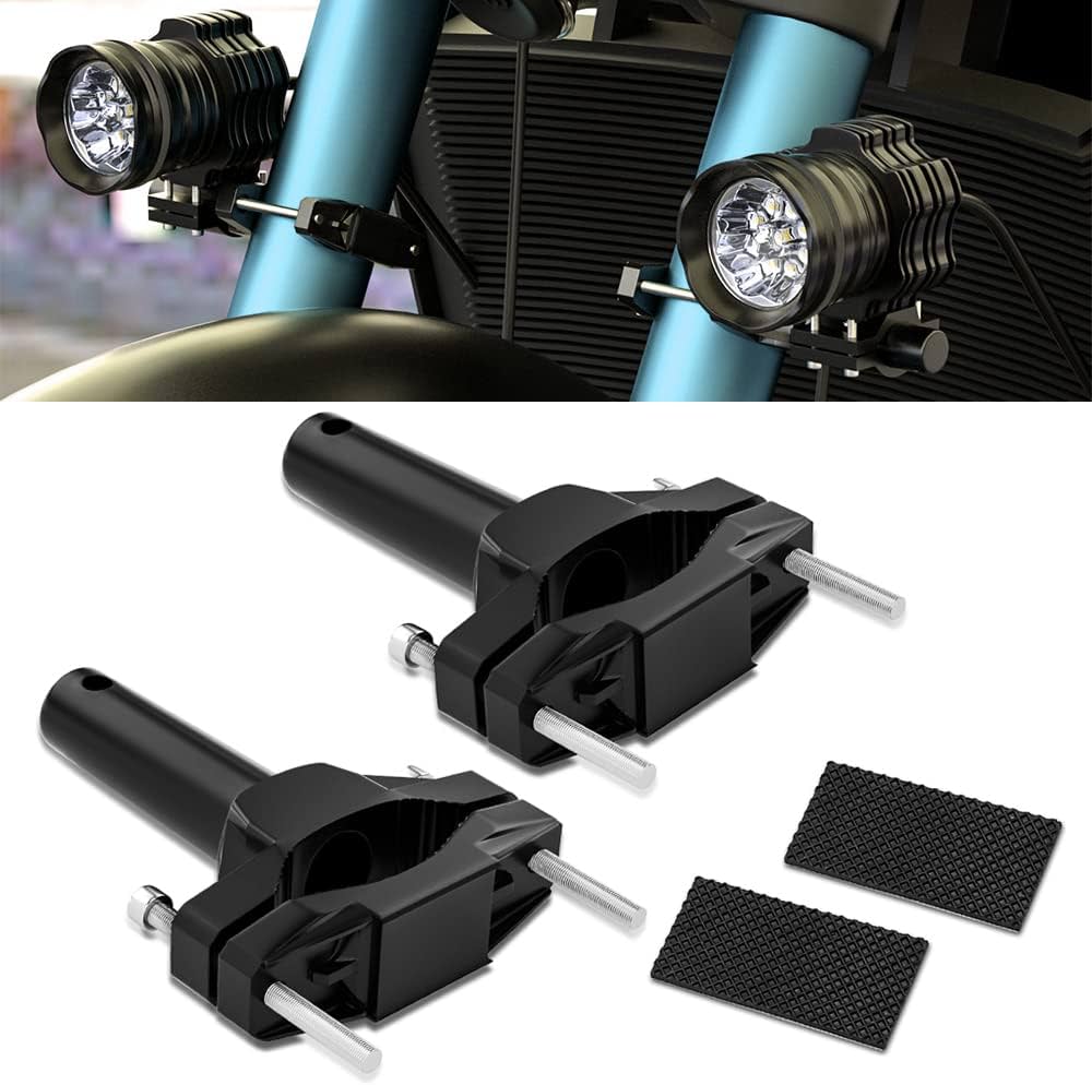 Amazon | X-STYLE バイク フォグランプ ステー 作業灯 ブラケット