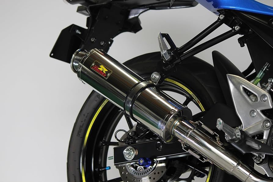 Amazon | リアルイズ GSX-R125 バイクマフラー 8BJ-DL32D 22Racing