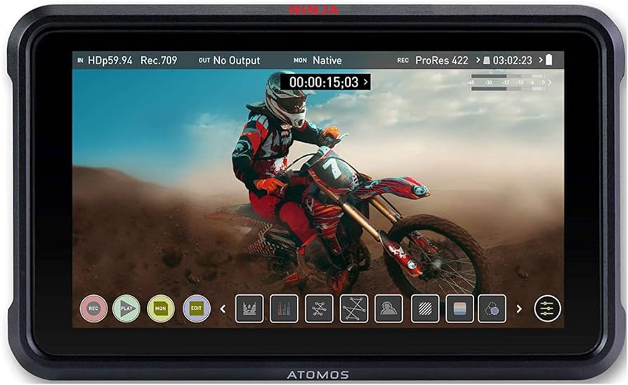 Amazon | Atomos Ninja V Ninja V 4Kp60 10bit HDR 昼光表示 1000nit