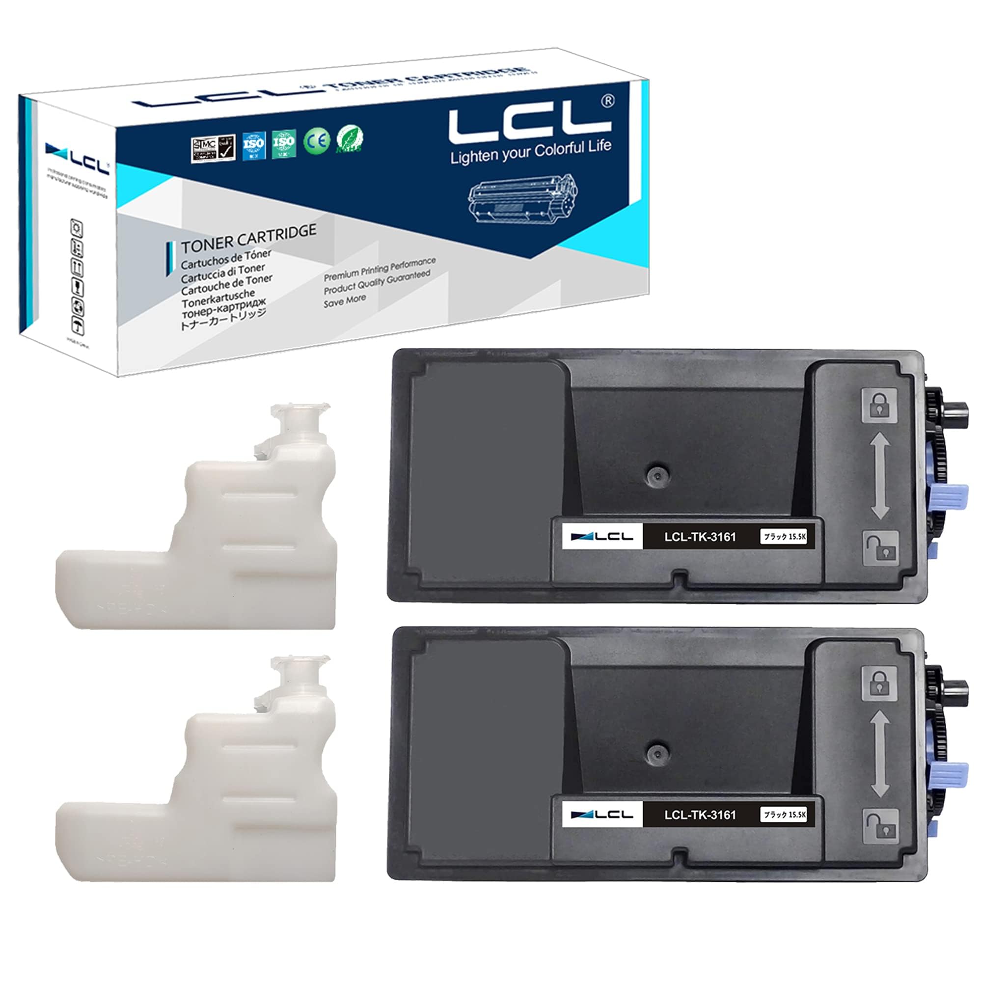 Amazon.co.jp: LCL Kyocera用 京セラ用 TK-3161 (2パック ブラック