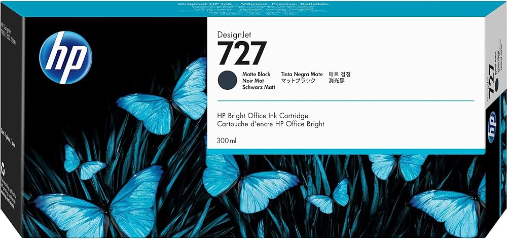 Amazon.co.jp: 日本HP HP727マットブラックインク300ml C1Q12A