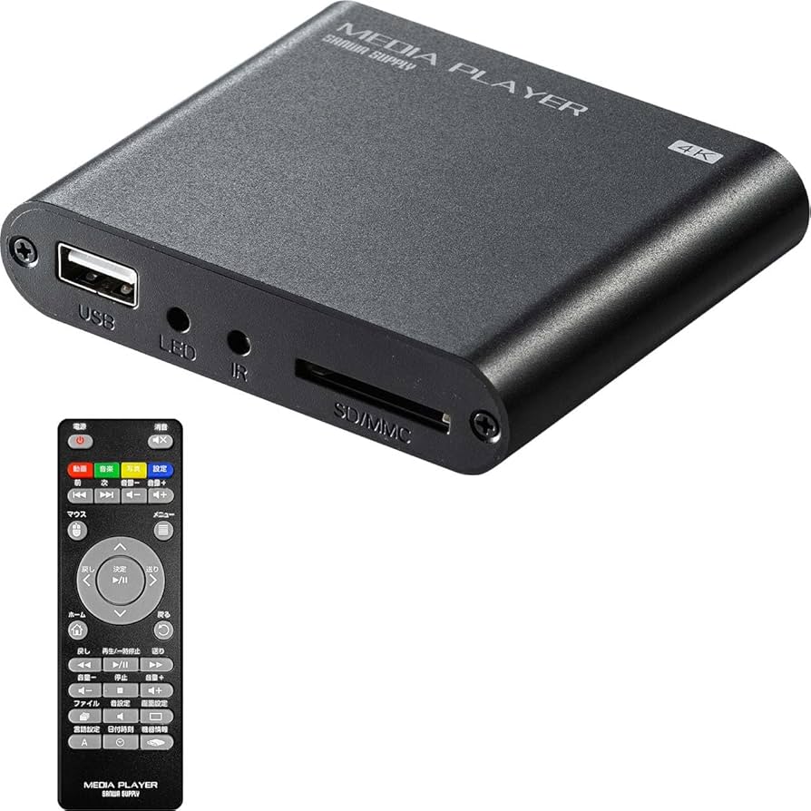 Amazon.co.jp: サンワダイレクト 4K対応 メディアプレーヤー USBメモリ