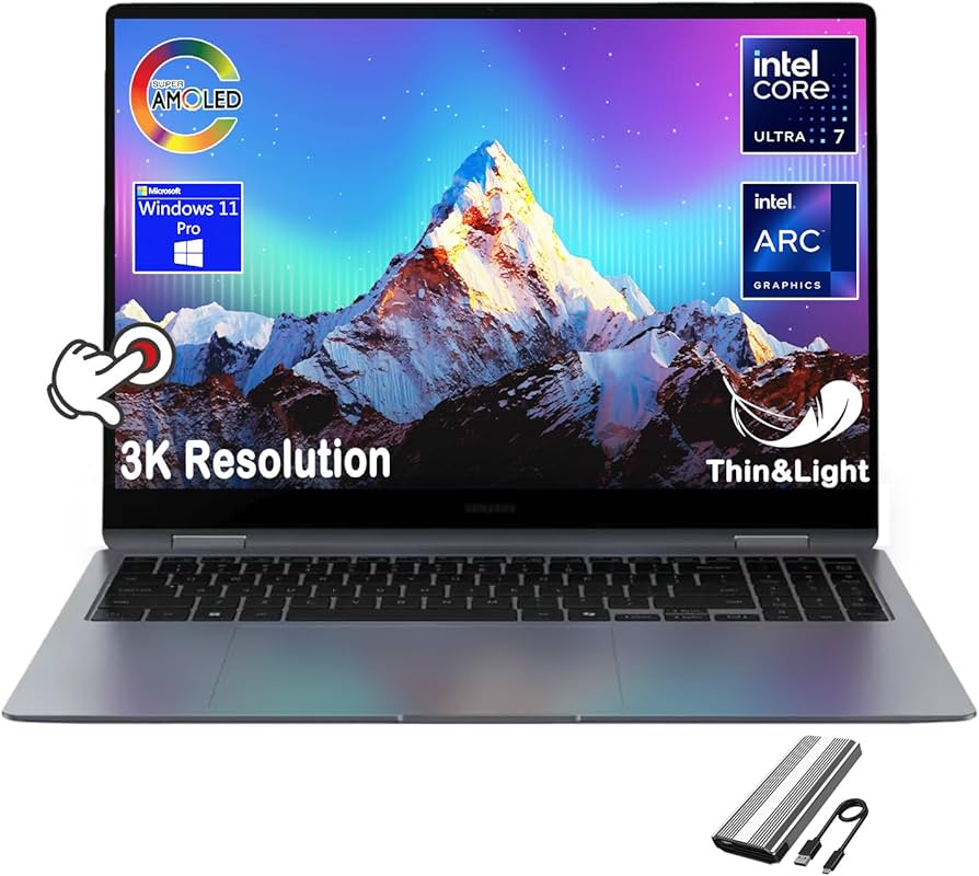 Amazon.com: SAMSUNG Galaxy Book4 Pro 360 2-in-1 Business Laptop