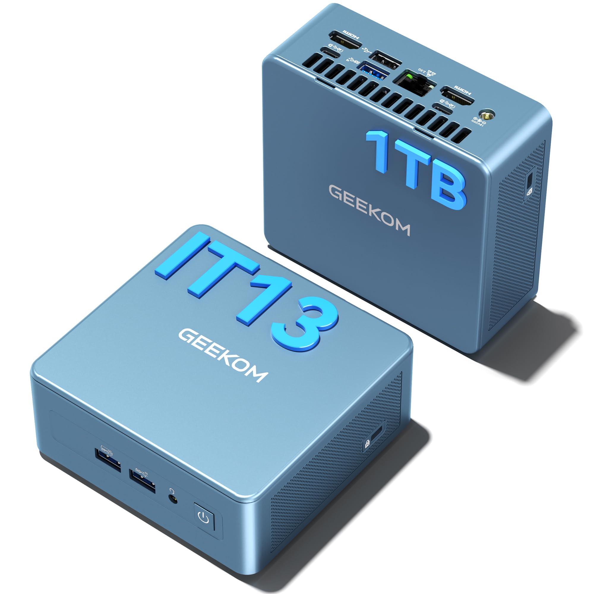 GEEKOM Mini PC Mini IT13, 13th Gen Intel i9-13900H NUC13 Mini