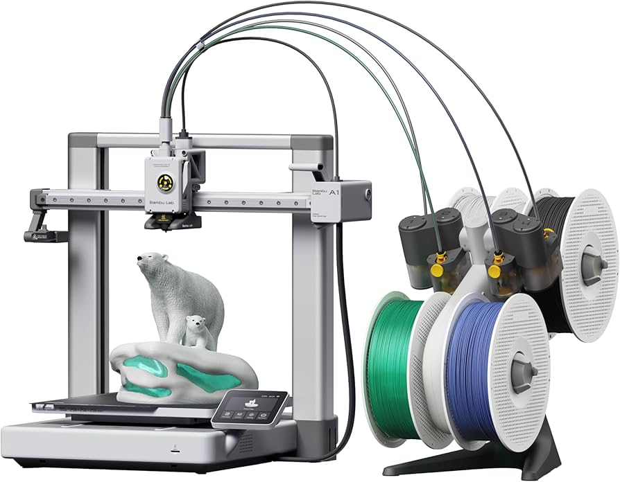 Amazon | Bambu Lab A1 Combo 3D プリンター、AMS lite付き、多色造形